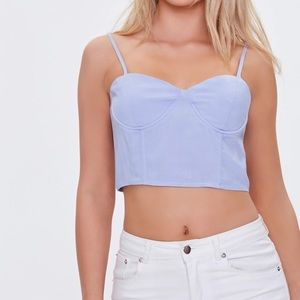 ⚡️3 for $15⚡️
 forever 21 baby blue corset top